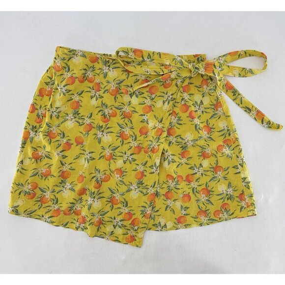 Wild Fable Linen Blend Peach Lightweight Wrap Mini Skirt Size XS‎ Boho Festival - Picture 1 of 9